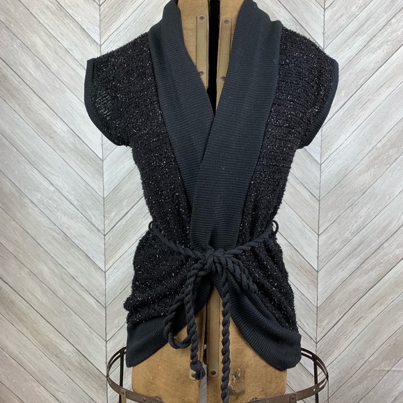 Day trip Belted Sparkly Sweater Large - Picture 1 of 6